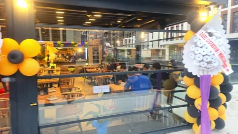 The interior of the restaurant Stock Footage 277172003