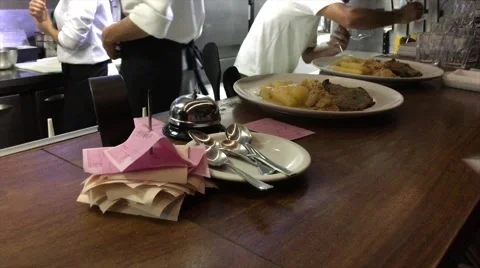 Interior of Restaurant Kitchen Stock Footage 67860723