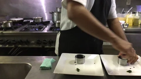 Interior of Restaurant Kitchen Stock Footage 67860973