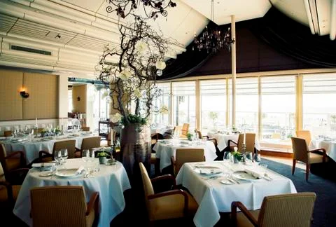 Interior of restaurant Stock Photos