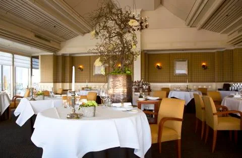 Interior of restaurant Stock Photos