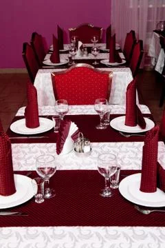 Interior of the restaurant Stock Photos