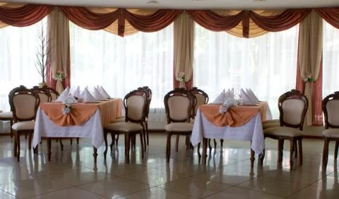 Interior of the restaurant Stock Photos