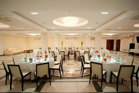 Interior of the restaurant Stock Photos