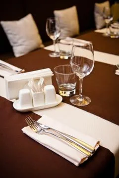 Interior of the restaurant 스톡 사진