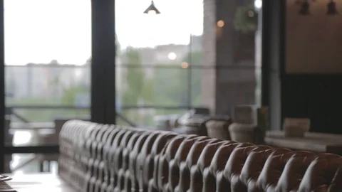 Interior of the restaurant. Slide video Stock Footage 90360960