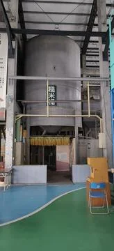 The interior of the rice mill Stock Photos