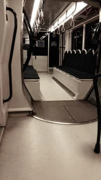 Interior of the Rome metro Foto stock