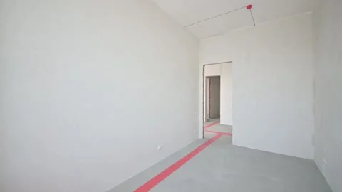 Interior room apartment modern bright cozy atmosphere Stock Footage 152046653