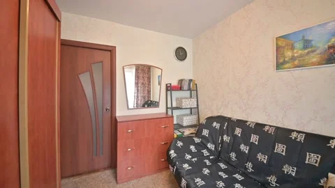 Interior room apartment modern bright cozy atmosphere Stock Footage 152084331