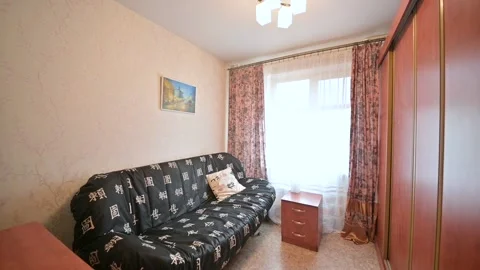 Interior room apartment modern bright cozy atmosphere Stock Footage 152084341