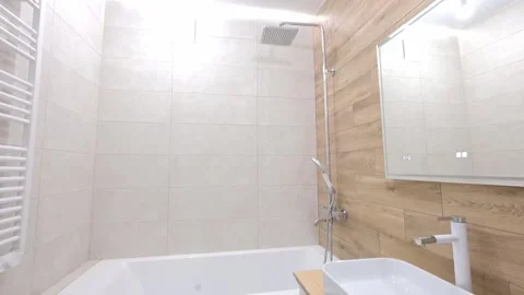 Interior room apartment modern bright cozy atmosphere Stock Footage 172575159