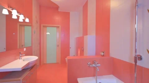 Interior room apartment modern bright cozy atmosphere Stock Footage 172575260