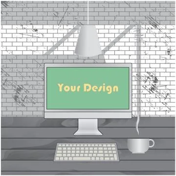 The interior of the room Stock Illustration