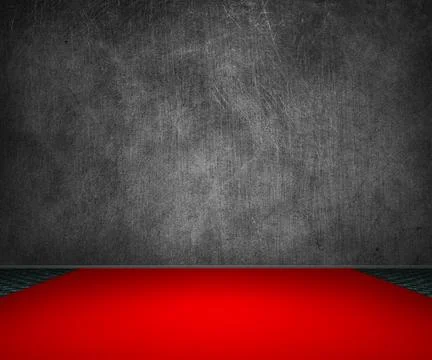 Interior room red carpet background Stock Illustration