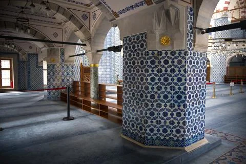 Interior of Rustem Pasha Mosque, Turkey Stock Photos