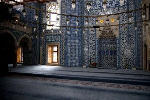 Interior of Rustem Pasha Mosque, Turkey Stock Photos