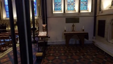 Interior of Saint Patrick's Cathedral, Dublin Stock Footage 78862361