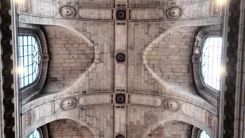 Interior of Saint-Sulpice Church in Paris France Видео 344695001
