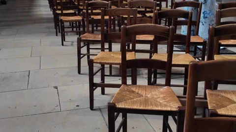 Interior of Saint-Sulpice Church in Paris France Видео 344695014