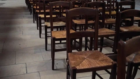 Interior of Saint-Sulpice Church in Paris France Видео 344695041