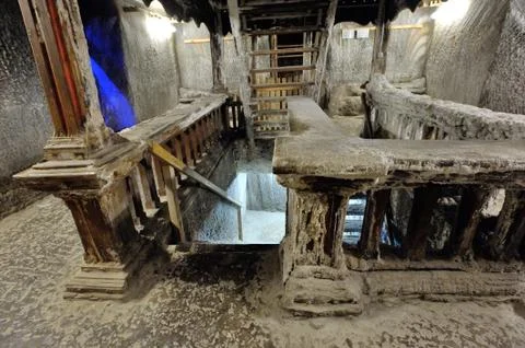 Interior of salt mine Free Stock Photos