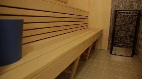 Interior of sauna 库存影片 84218753