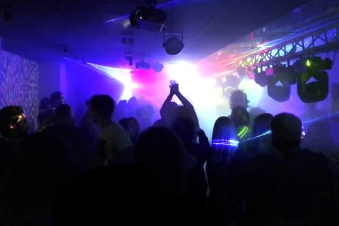Interior Scene Electronic Party Stock-Fotos