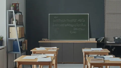 Interior of School Classroom for Music Lessons Stock Footage 280253610