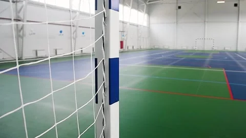 Interior of the school sports hall Stock Footage 220618166