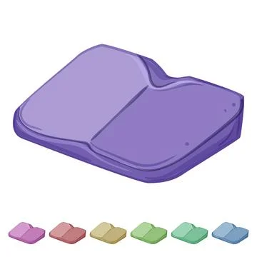 Interior seat cushion cartoon vector graphic 스톡 일러스트