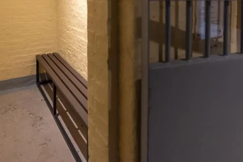 Interior setting of the Prison inside Tai Kwun Foto stock