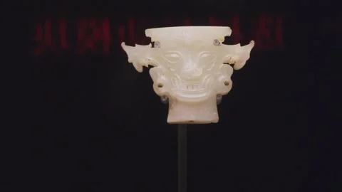Interior of Shijiahe Museum Stock Footage 347496880