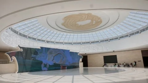 Interior of Shijiahe Museum Main Hall in Tianmen, Hubei Stock Footage 341301436