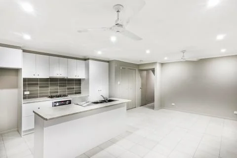 Interior shot of a bright modern kitchen Stock Photos