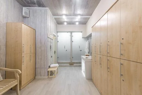 Interior of the shower room Stock Photos
