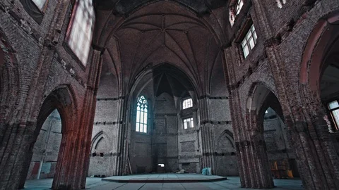 Interior of simple church Video stock 89767039