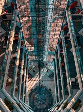 Interior of a skyscrapper building Stock Photos