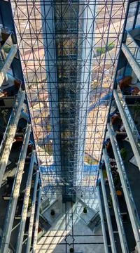 Interior of a skyscrapper building Stock Photos