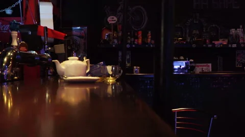 The interior of a small bar 스톡 동영상 88202751