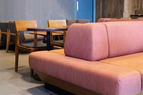 Interior of a small cafe Stock Photos