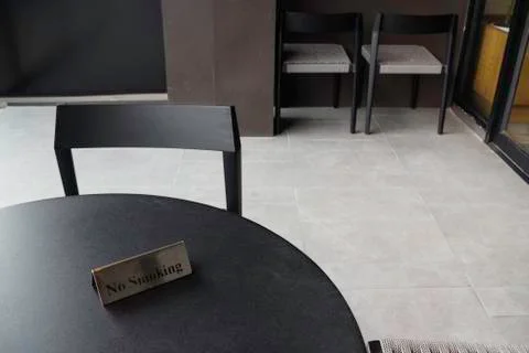 Interior of a small cafe Stock Photos