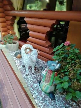 Interior of a small mountain restaurant Stock-Fotos