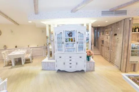 Interior of a small restaurant Stock-Fotos