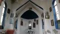 Interior of small temple in mountains on Kassandra peninsula, Chalkidiki, Greece HD Footage