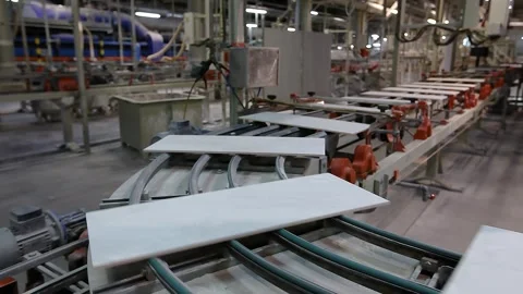 The interior of the Smart Factory is controlled by artificial intelligence. A Stock Footage 321053626