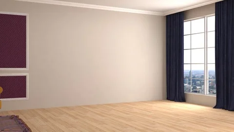 Interior with sofa. 3d illustration Stock Footage 73471507