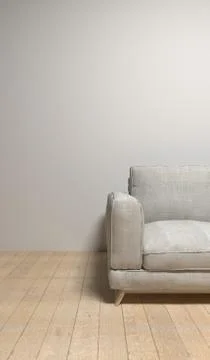 Interior with sofa, 3d illustration,3d Rendering. Stock Illustration