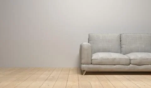 Interior with sofa, 3d illustration,3d Rendering. Stock Illustration