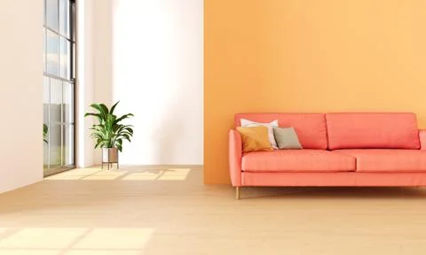 Interior with sofa,3d illustration,3d Rendering. Stock Illustration